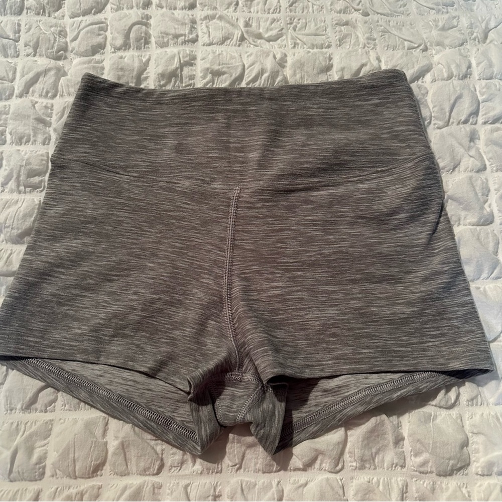 EUC Victoria’s Secret Buttery Soft Grey Stretch Exercise Shorts in Medium.